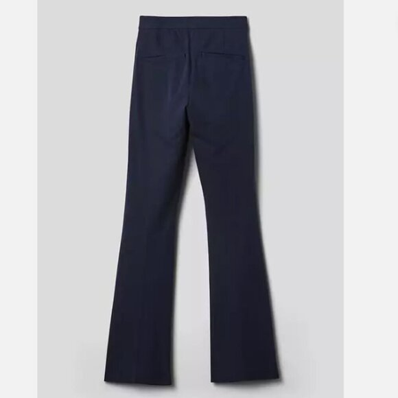 GAP High Rise Stretch Flare Navy Blue Pants Pintuck Pleat 6 PETITE #455131 $80 - Picture 11 of 15